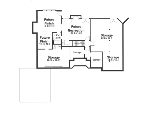 Lower Level image of ST. LAURENT House Plan